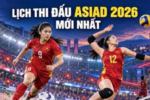 Lịch thi đấu ASIAD 2026 hôm nay 17/9: Nữ Việt Nam đấu Nhật Bản