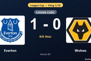 Thống kê trận đấu Everton 1-0 Wolves: Charly Alcaraz tỏa sáng, Everton giành vé vào vòng 1/8