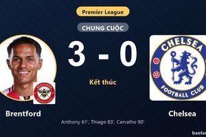 Hạ gục Chelsea 3-0, Brentford bám sát đối thủ trên bảng xếp hạng Premier League