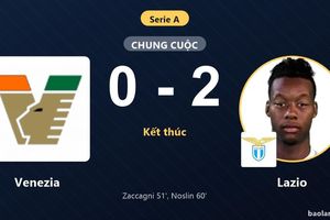 Hạ Venezia 0-2, Lazio áp sát nhóm đầu còn chủ nhà chôn chân ở đáy bảng