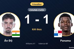Đánh rơi lợi thế trước Panama, Ấn Độ chấp nhận trận hòa giao hữu