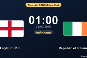Nhận định England U19 vs Republic of Ireland U19: Cuộc đấu của hai hàng thủ
