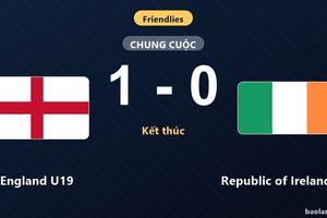 England U19 vượt qua Republic of Ireland U19 ở trận giao hữu quốc tế