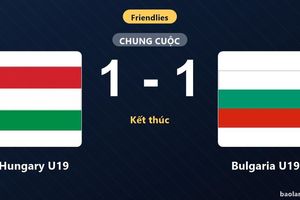 Hungary U19 bất phân thắng bại với Bulgaria U19 ở trận giao hữu quốc tế