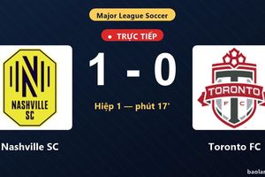 TRỰC TIẾPTrực tiếp Nashville SC vs Toronto FC: Nashville SC mở tỷ số