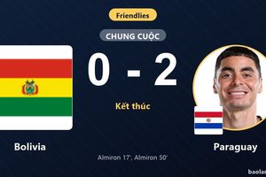 Almiron lập cú đúp giúp Paraguay đánh bại Bolivia trên đất Mỹ