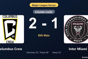 Thống kê trận đấu Columbus Crew 2-1 Inter Miami: Jamal Thiare tỏa sáng, Columbus Crew giành trọn 3 điểm