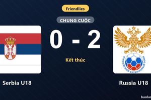 Russia U18 hạ gục Serbia U18 trong màn so tài giao hữu quốc tế