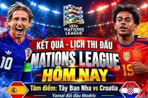 Lịch thi đấu Nations League hôm nay 29/9: Tâm điểm Tây Ban Nha vs Croatia