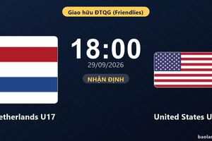 Nhận định Netherlands U17 vs United States U17: Hứa hẹn màn đôi công
