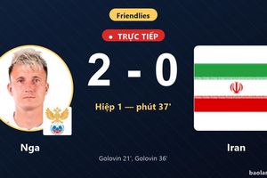 TRỰC TIẾPTrực tiếp Nga vs Iran: Nga nhân đôi cách biệt