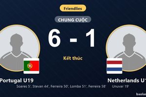 Bùng nổ hàng công, Portugal U19 khiến Netherlands U19 nhận thất bại nặng nề