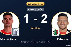 Alianza Lima rượt đuổi bất thành, Palestino giành chiến thắng sít sao 1-2