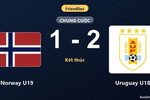 Đánh bại Norway U19, Uruguay U18 ca khúc khải hoàn ở trận giao hữu quốc tế