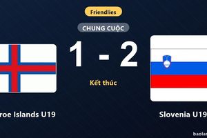 Thống kê trận đấu Faroe Islands U19 1-2 Slovenia U19: Slovenia U19 ngược dòng ngoạn mục