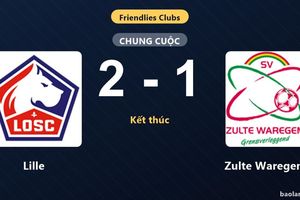 Vượt qua Zulte Waregem, Lille giành chiến thắng ở trận giao hữu câu lạc bộ