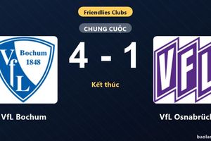 VfL Bochum thắng áp đảo VfL Osnabrück trong trận giao hữu câu lạc bộ
