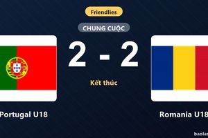 Portugal U18 và Romania U18 bất phân thắng bại trong trận giao hữu quốc tế