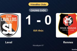 Thống kê trận đấu Laval 1-0 Rennes: M. Houdayer tỏa sáng, Laval giành trọn 3 điểm