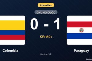 Thống kê trận đấu Colombia 0-1 Paraguay: H. A. Benitez tỏa sáng, Paraguay giành trọn 3 điểm