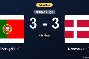 Thống kê trận đấu Portugal U19 3-3 Denmark U19: Màn rượt đuổi tỷ số mãn nhãn