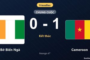 Thống kê trận đấu Bờ Biển Ngà 0-1 Cameroon: B. Nsongo tỏa sáng, Cameroon giành trọn 3 điểm