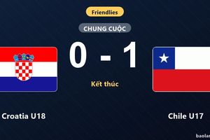 Chile U17 thắng tối thiểu Croatia U18 trong trận giao hữu quốc tế