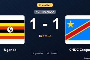 Thống kê trận đấu Uganda 1-1 CHDC Congo: Hai đội chia điểm