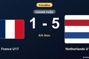 Netherlands U17 thắng đậm France U17 trong trận giao hữu quốc tế