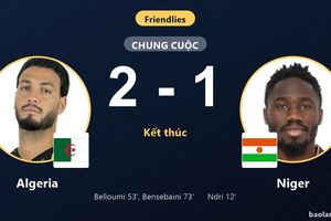 Ngược dòng đánh bại Niger, Algeria khẳng định bản lĩnh tại Tizi Ouzou