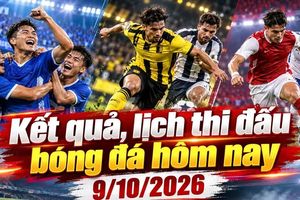 Kết quả, lịch thi đấu bóng đá hôm nay 9/10: Công an Hà Nội thắng tại Singapore