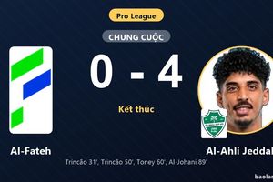 Thắng đậm Al-Fateh 4-0, Al-Ahli Jeddah vươn lên hạng sáu Pro League