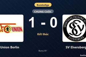 Thống kê trận đấu Union Berlin 1-0 SV Elversberg: Livan Burcu tỏa sáng, Union Berlin giành trọn 3 điểm