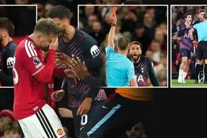 Cận cảnh màn xô xát dữ dội trận Man Utd - Tottenham