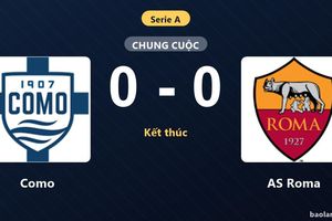 Thống kê trận đấu Como 0-0 AS Roma: Trận hòa không bàn thắng
