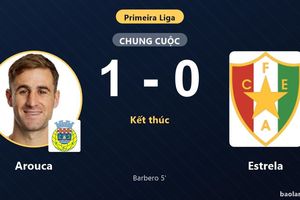 Hạ Estrela bằng bàn thắng sớm, Arouca chen chân vào top 6 Primeira Liga