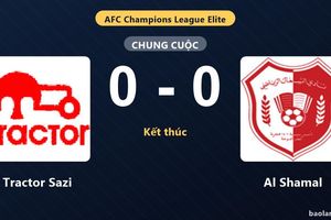 Hòa Al Shamal 0-0, Tractor Sazi chưa thể bứt lên khỏi nhóm cuối