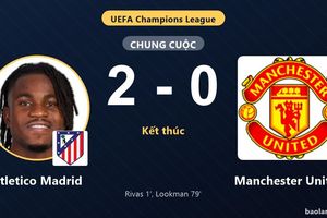 Đánh bại Manchester United 2-0, Atletico Madrid khiến đối thủ gục ngã tại Metropolitano