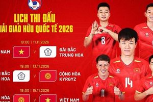 Lịch thi đấu của đội tuyển Việt Nam tại FIFA Days tháng 11/2026