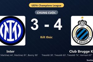 Thống kê trận đấu Inter 3-4 Club Brugge KV: Romeo Vermant tỏa sáng, Club Brugge KV giành trọn 3 điểm
