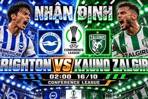 Nhận định bóng đá Brighton vs Kauno Zalgiris: Đại diện Lithuania đối mặt thử thách tại Amex