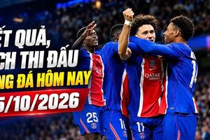 Kết quả, lịch thi đấu bóng đá hôm nay 15/10: PSG hạ Man City