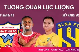 Infographic: Tương quan lực lượng Hồng Lĩnh Hà Tĩnh vs Sông Lam Nghệ An trước trận Derby Nghệ Tĩnh
