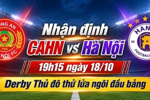 Nhận định CA Hà Nội vs Hà Nội 19h15 ngày 18/10: Derby Thủ đô thử lửa ngôi đầu bảng