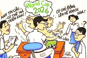 Góc biếm họa: Bóng lăn, đừng để kỷ cương 'việt vị'