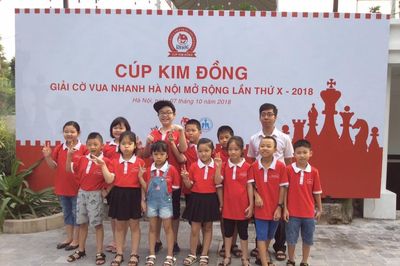 720 kỳ thủ nhí dự Cúp Kim Đồng - Giải cờ vua nhanh Hà Nội