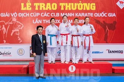 Đồng Nai giành 3 HCĐ Giải vô địch Cúp các câu lạc bộ mạnh karate quốc gia 2019
