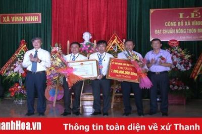 Xã Vĩnh Ninh đón bằng công nhận xã đạt chuẩn nông thôn mới