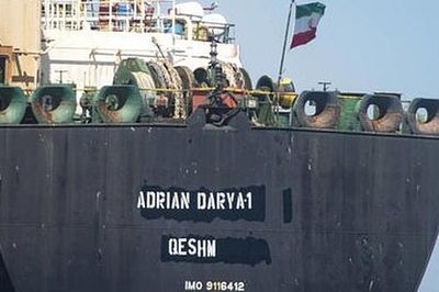 Tàu chở dầu Adrian Darya 1 xuất hiện bên ngoài cảng Tartus của Syria