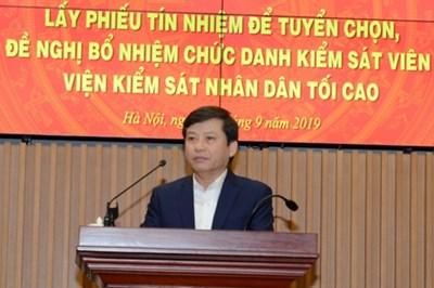 Hội nghị thực hiện quy trình bổ nhiệm Kiểm sát viên VKSND tối cao